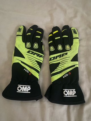 Guantes Karting OMP KS-3 Negro/Amarillo
