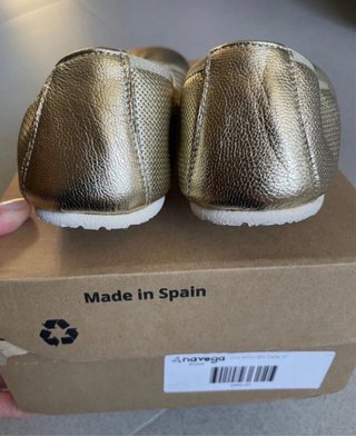 Bailarinas Vega Oro Talla 37 NUEVAS