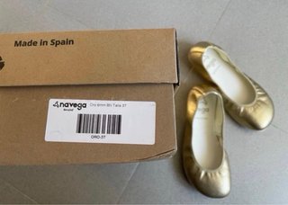 Bailarinas Vega Oro Talla 37 NUEVAS