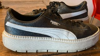 Puma Basket Glitter Nero Argento EUR 39