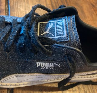 Puma Basket Glitter Nero Argento EUR 39