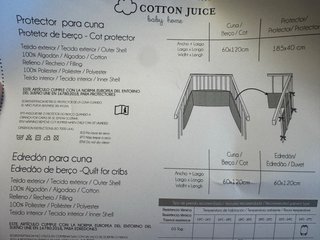 Set Protector y Colcha Cuna Cotton Juice
