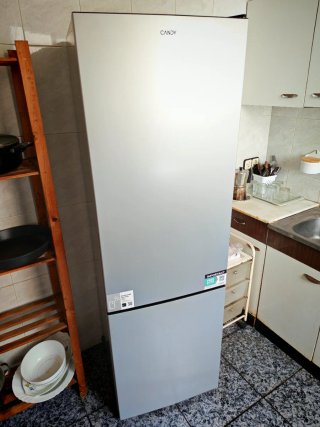 Frigorífico Combi CANDY CCT3L517ES Silver