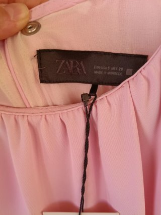 Vestido rosa Zara