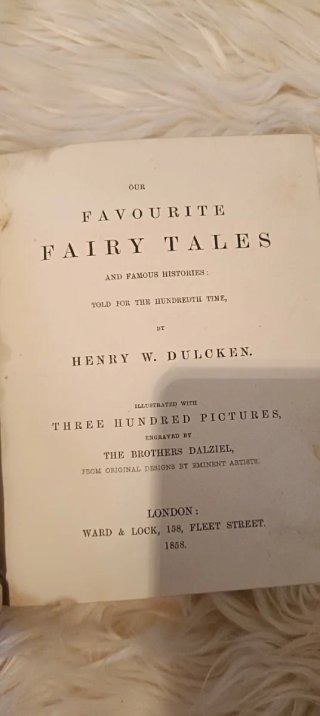 Libro Antiguo Cuentos de Hadas 1858