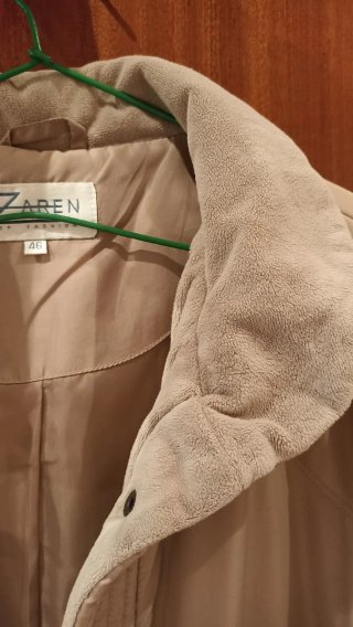 Parka Invierno Mujer Zara Talla M Beige
