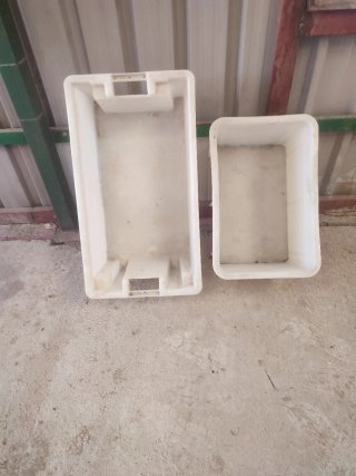 Gavetas de plástico blancas garde 43 larga 80 fo28