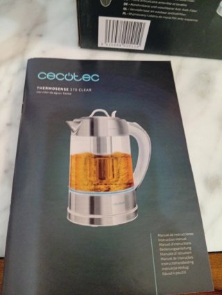 Hervidor de agua Cecotec Thermosense 370
