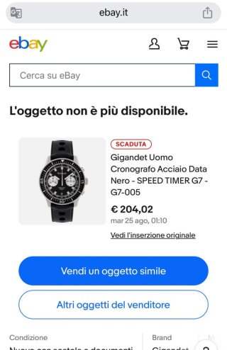 Reloj Gigandet Cronógrafo 15VNAG7NE005 para hombre