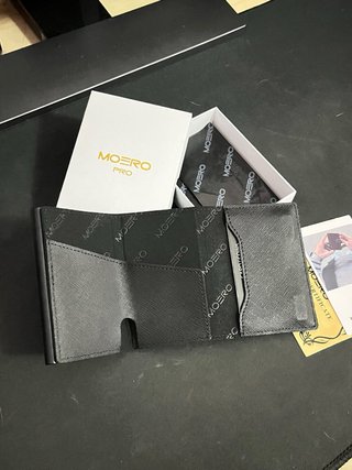 Portafoglio Moero Pro ZIP Saffiano Nero