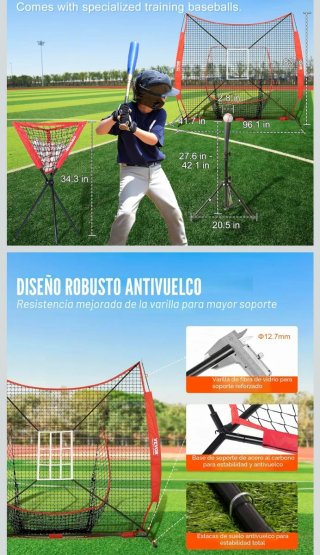 Práctica de Béisbol - Red y Accesorios