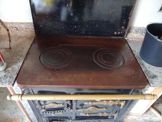 Cocina de leña antigua