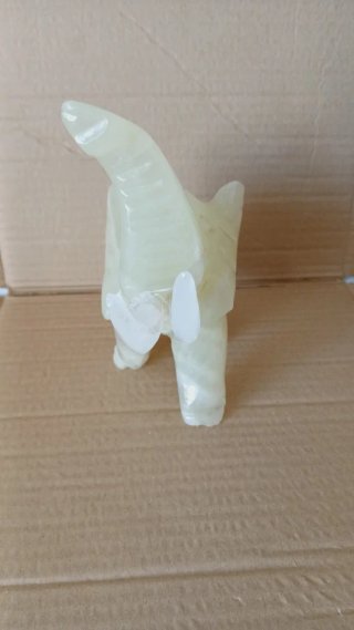 Elefante de Ônix Vintage Tromba para Cima