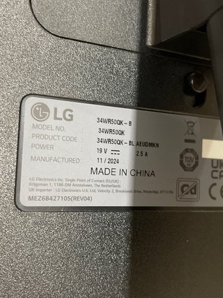Monitor LG Curvo Nero