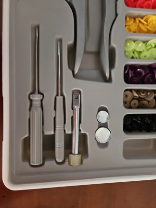 Kit Remachadora Botones Broches Plástico