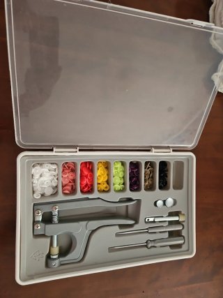 Kit Remachadora Botones Broches Plástico