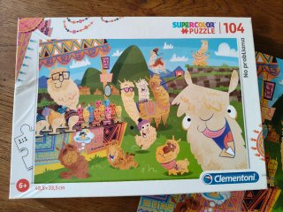 Puzzle Clementoni Llamas 104 piezas