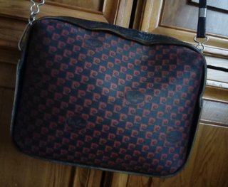 Bolso Pierre Cardin PIEL Azul/Rojo