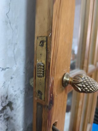 Puerta madera vintage cristal