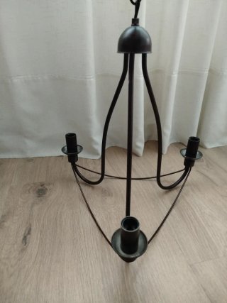 LAMPARA HIERRO FORJADO TECHO