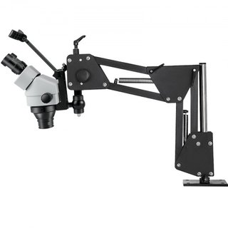 Microscopio de Joyería con Soporte de Resorte de Lente de 76 mm y Microajuste Multidireccional 7X-4.5X