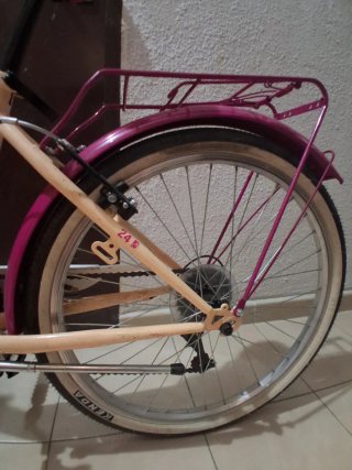 Bicicleta Ethnic 24 con cesta y portabultos