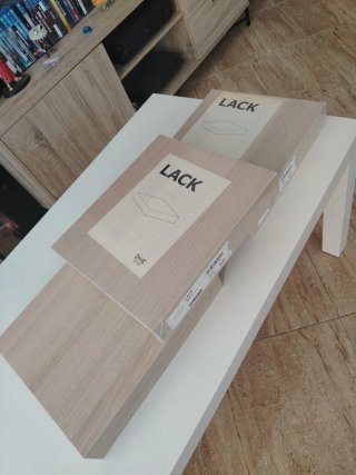 Baldas LACK IKEA Madera