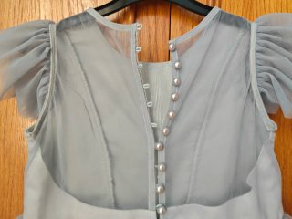 Vestido niña tul gris 7-8 años