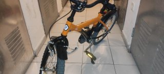 Bicicleta infantil naranja Fahrbereit