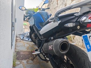 BMW F800R Azul y Blanca