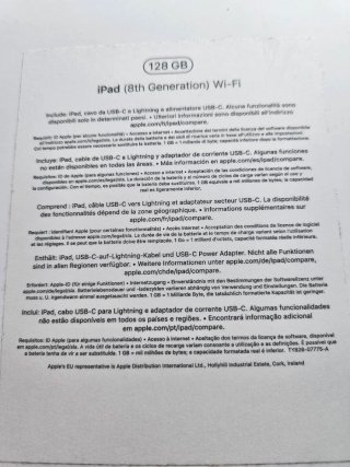 iPad 8ª Gen 128GB + Apple Pencil + Funda