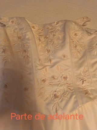 Vestido de Novia Talla 40, Blanco Roto