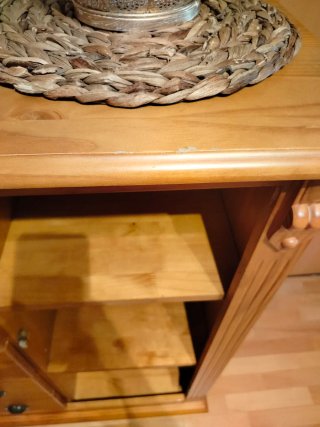 Mueble rústico madera y metal