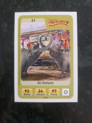 Carte Esselunga Eroi Dreamworks MadagascarElefanti