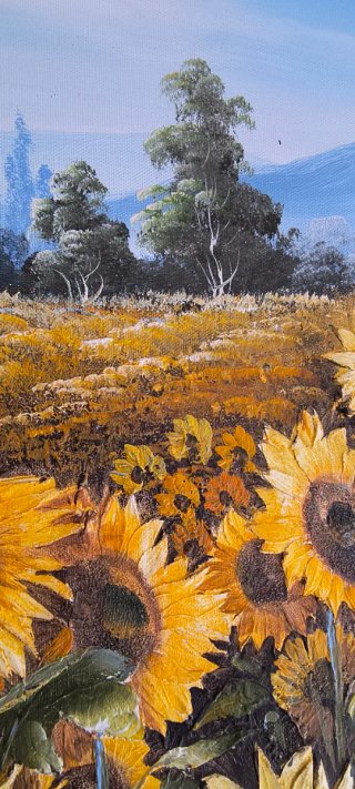 Cuadro Óleo C.Benolt Girasoles Lienzo