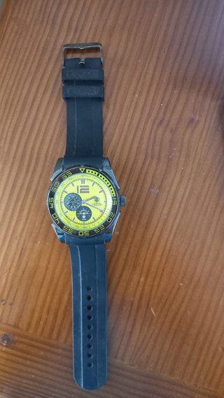 Reloj aviador Calgary amarillo para hombre