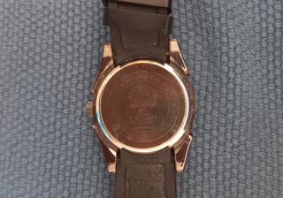 Reloj aviador Calgary amarillo para hombre
