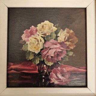 Cuadro de flores en acrílico