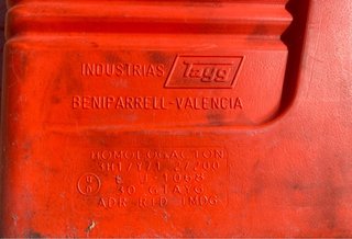 Bidón Gasolina 30 Litros Naranja
