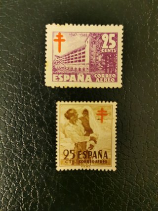 Francobolli Spagna di posta aerea