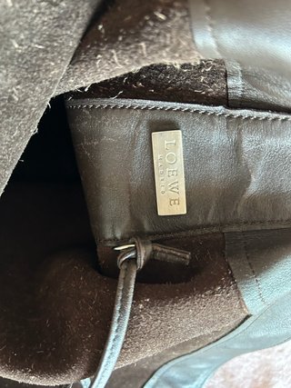 Bolso Loewe Vintage Piel Marrón Oscuro + Monedero