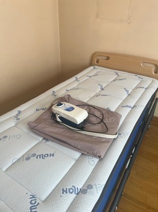 Cama geriátrica eléctrica ortopédica con colchones