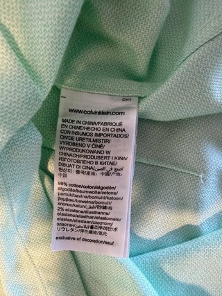 Camisa Calvin Klein verde hombre