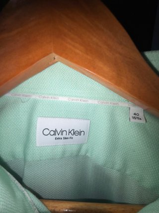 Camisa Calvin Klein verde hombre