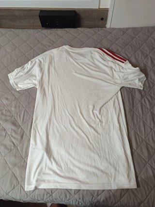 Camiseta Adidas Blanca y Roja