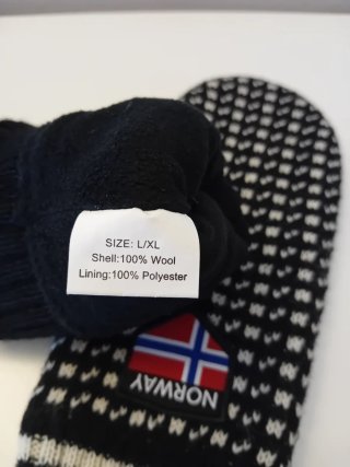 Manoplas de lana Noruega