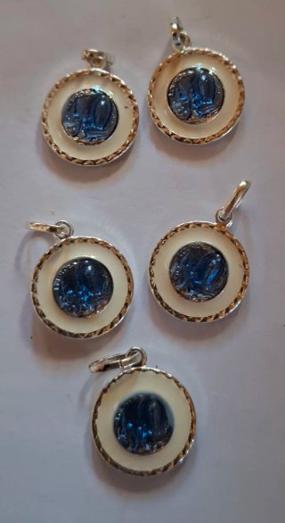 Lote 5 Medallas Nuestra Señora de Lourdes
