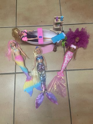 Barbie Sirena Set Baño