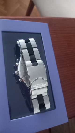 Swatch Irony Chrono V8 Plata/Negro
