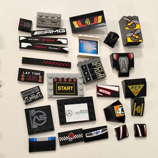 Lotto LEGO Speed Champions Parti Auto Corse